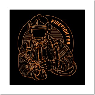 Firefighter Posters and Art